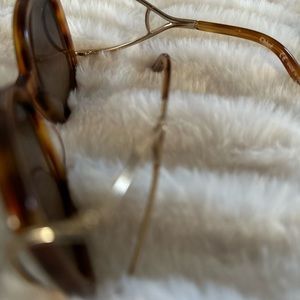 Chloe sunglasses with gold metal accents